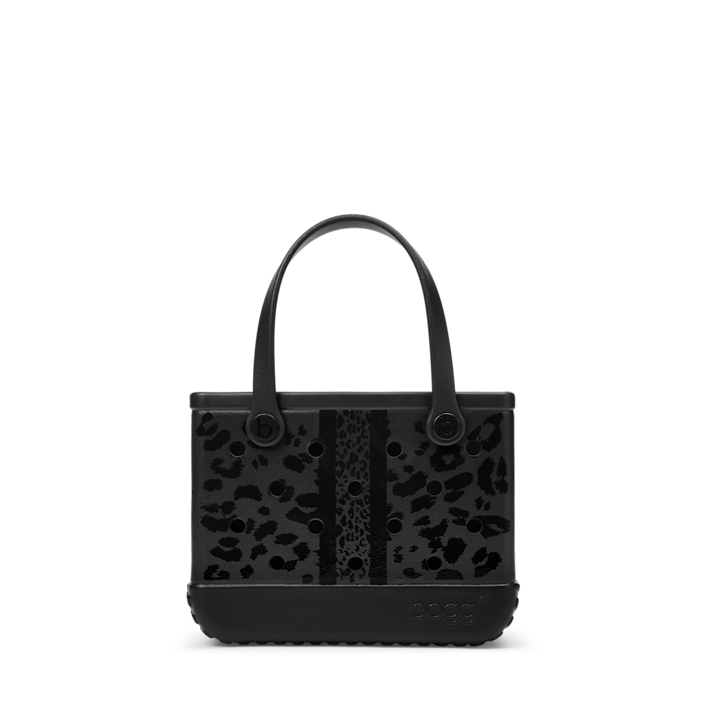 Beach Bitty Bogg Bag - Black Onyx Leopard Lux