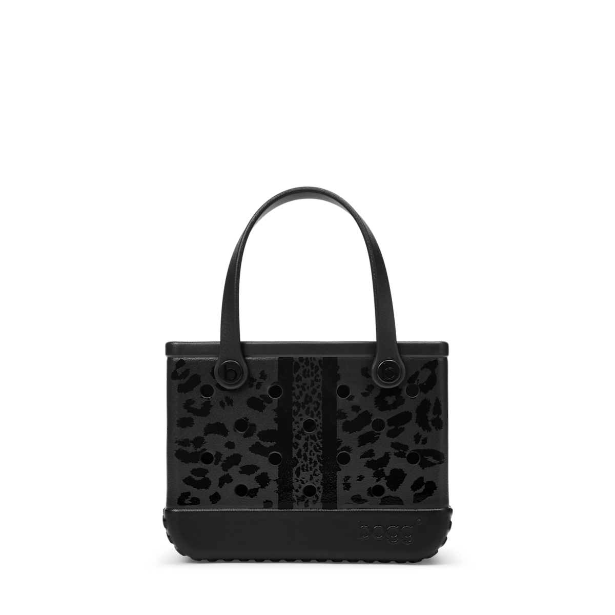 Beach Bitty Bogg Bag - Black Onyx Leopard Lux