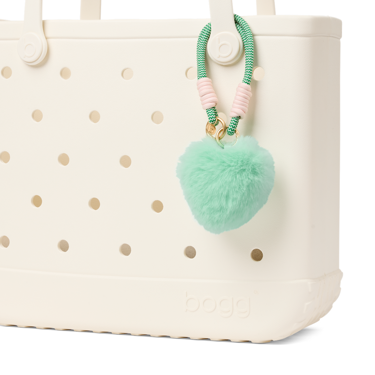 Beach Boggd & Charmed - Green Heart Pouf